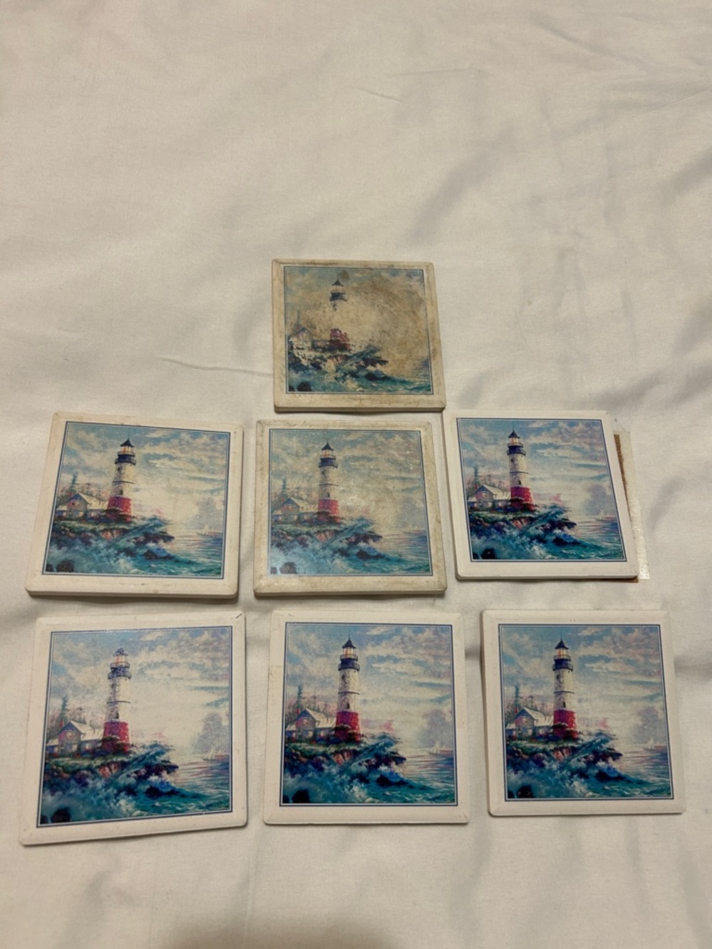 Lighthouse Absorbastone coasters